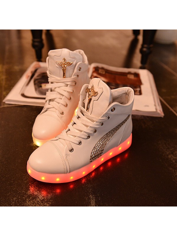 Unisex 7 Color Usb Rechargeable Led Light Shoes